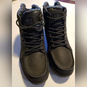 DC Men's Black Snow and Rain Boots